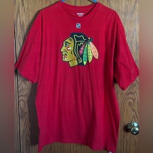 Reebok Chicago Blackhawks #88 Patrick Kane Red T-Shirt NHL Men's Size 2XL